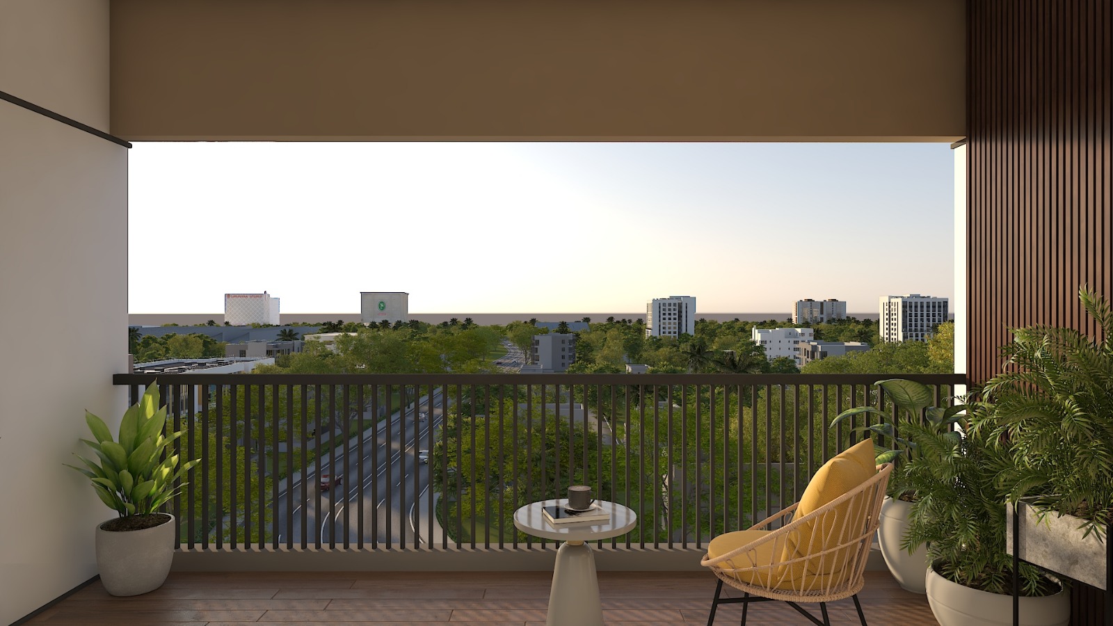 Private Balcony Deck Sit-out
